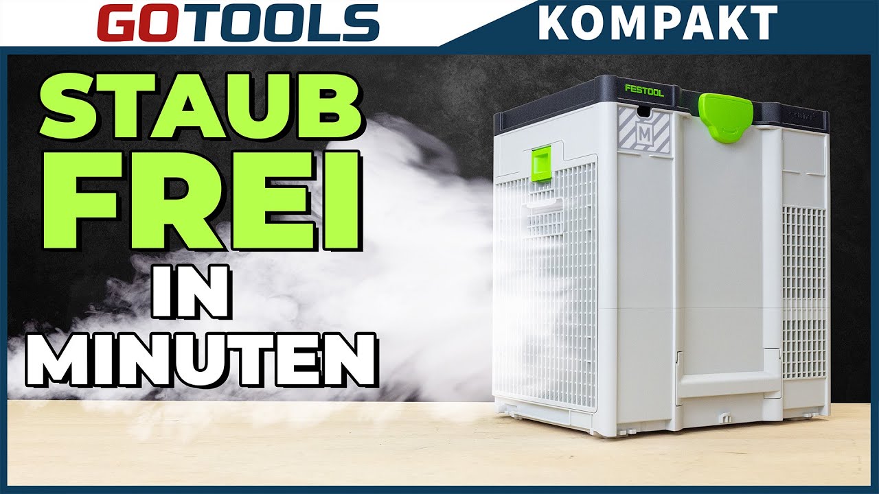 Nie mehr Staubprobleme – der Festool SYS-AIR für saubere Luft am Arbeitsplatz