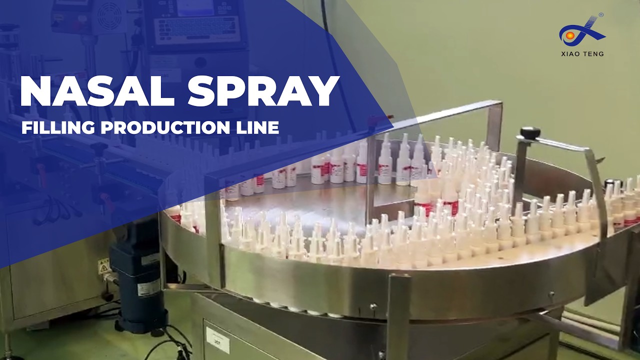 Full automatic nasal spray filling & packaging production line