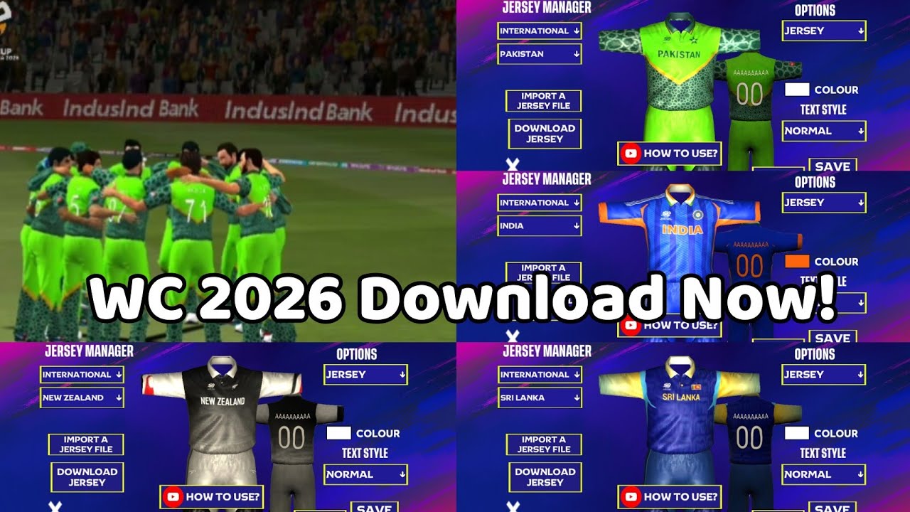 New World Cup 🏆 jerseys Download Now | Game changer 5 