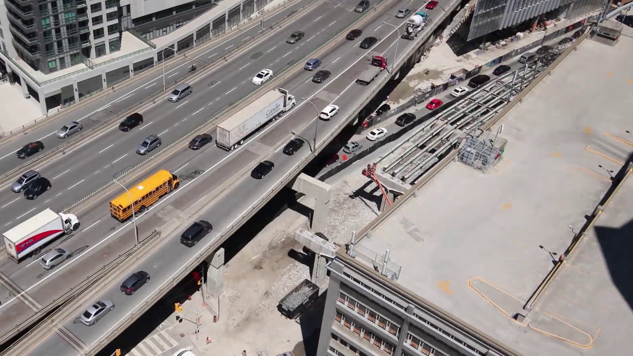 FG Gardiner Expressway York-Bay-Yonge exit ramp Demolition