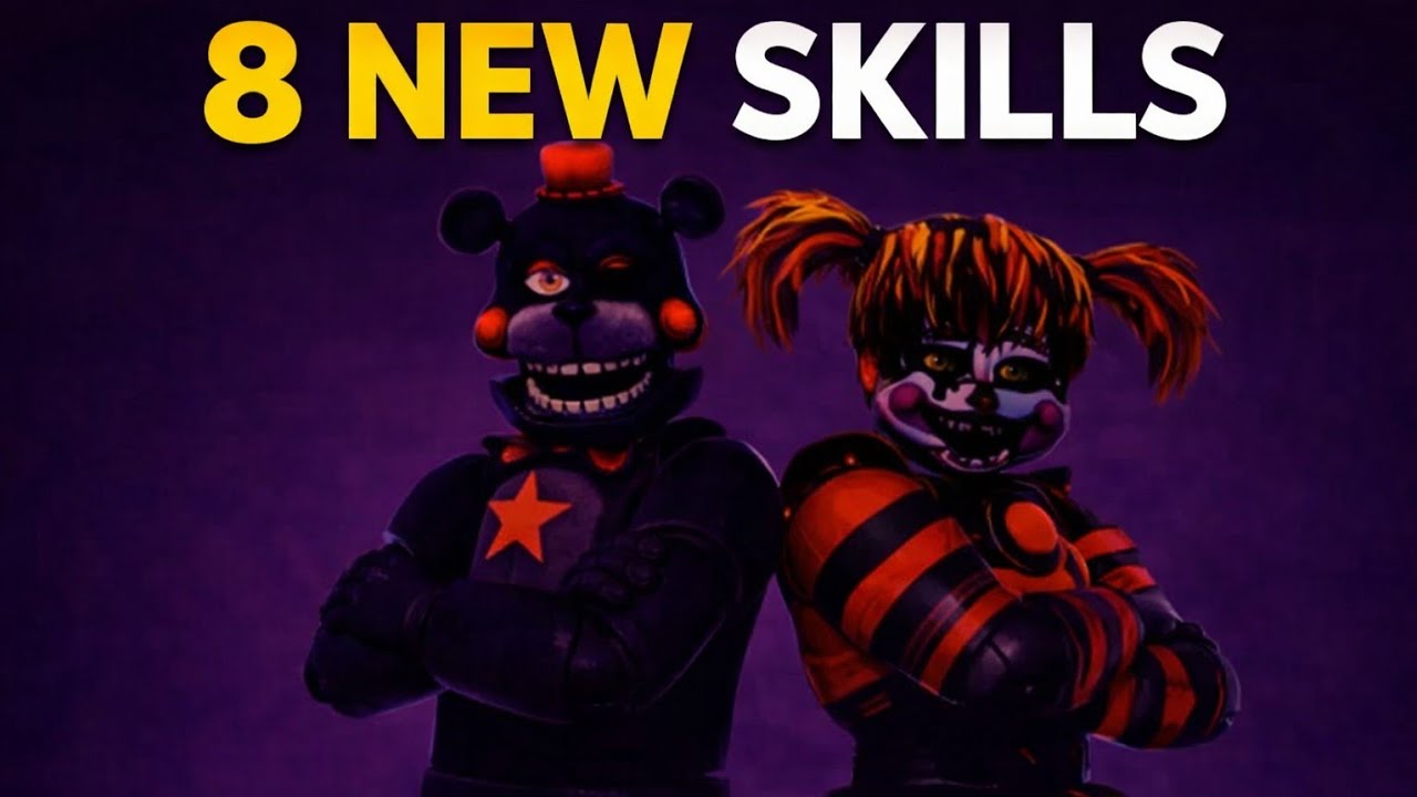 PLAYING WITH ALL NEW ANIMATRONIC SKILLS - Five Nights Hunted