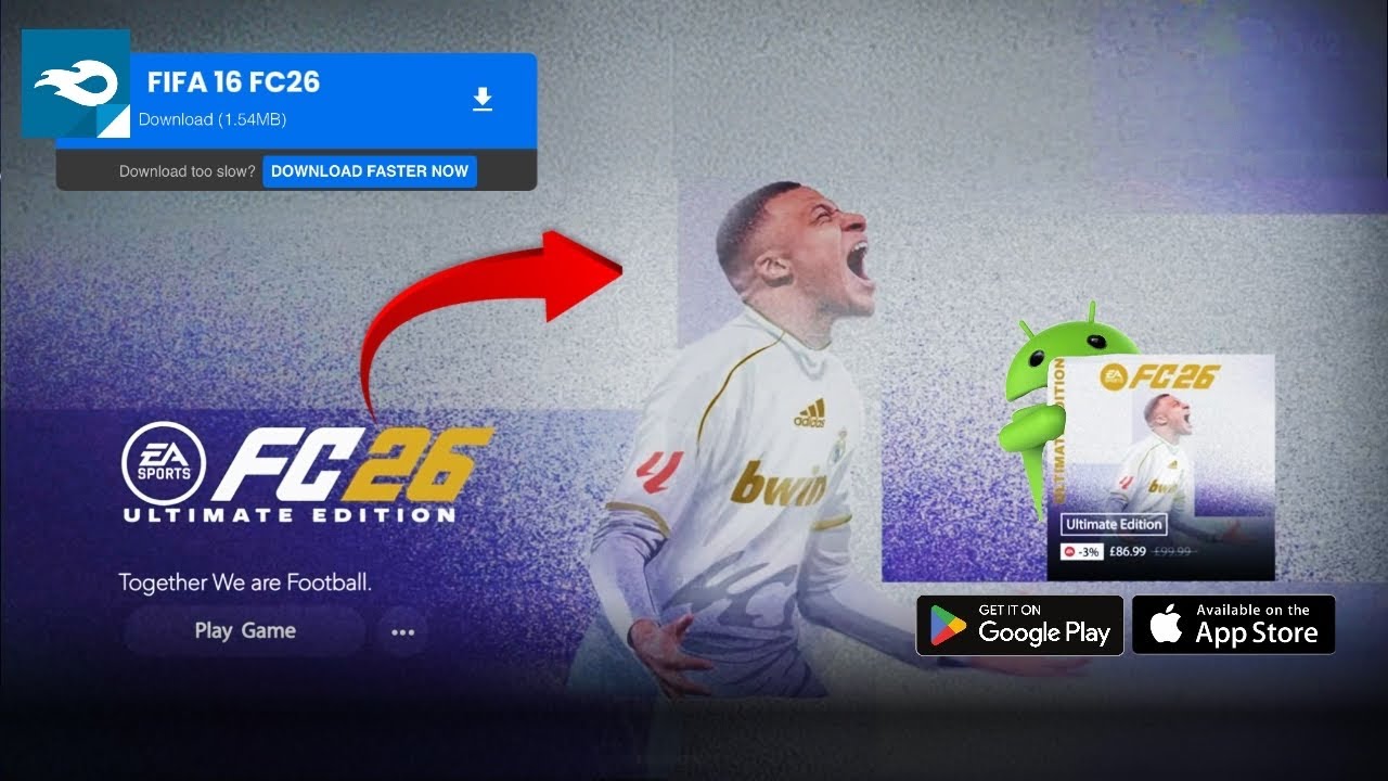 CORRE A lNSTALAR!😱📲AL FIN FIFA 16 MOD FC26 CON MODO CARRERA ANDROID [FICHAJES ACTUALIZADOS]😍✅