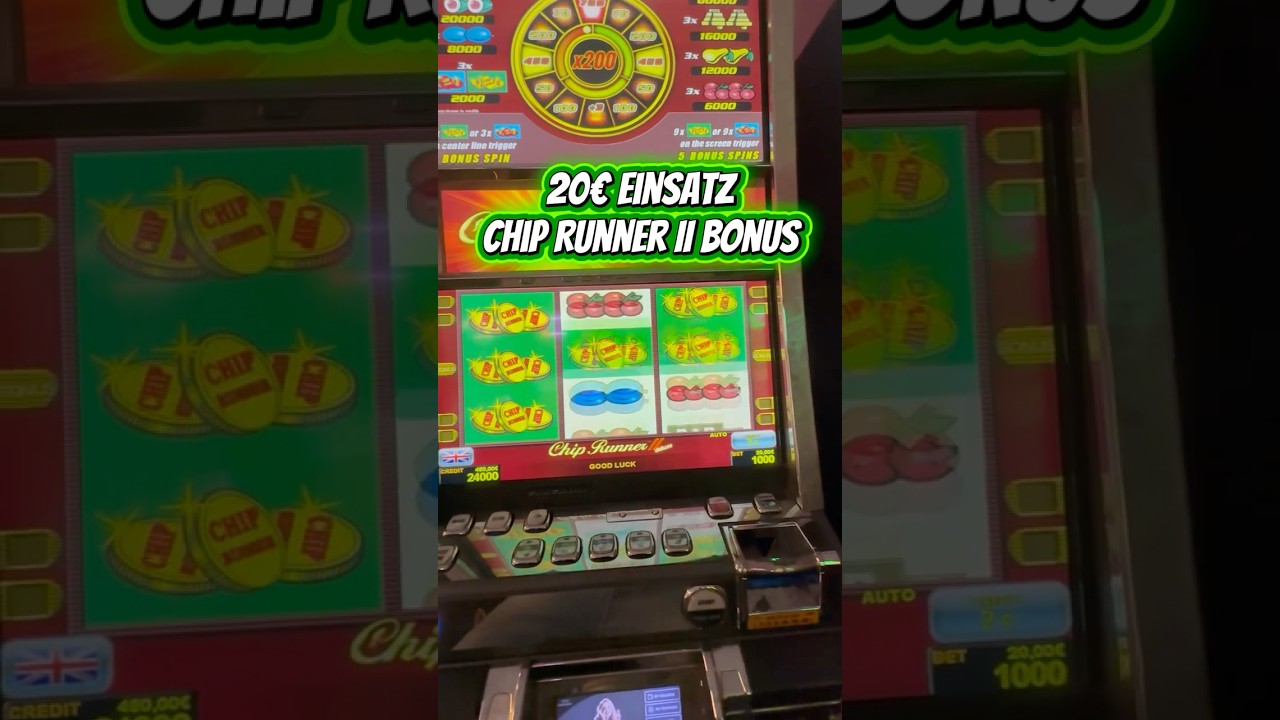 20&euro; Fach Chip Runner II Bonus!! #shorts #spielo #spielothek #casino #novoline #spielbank #merkur