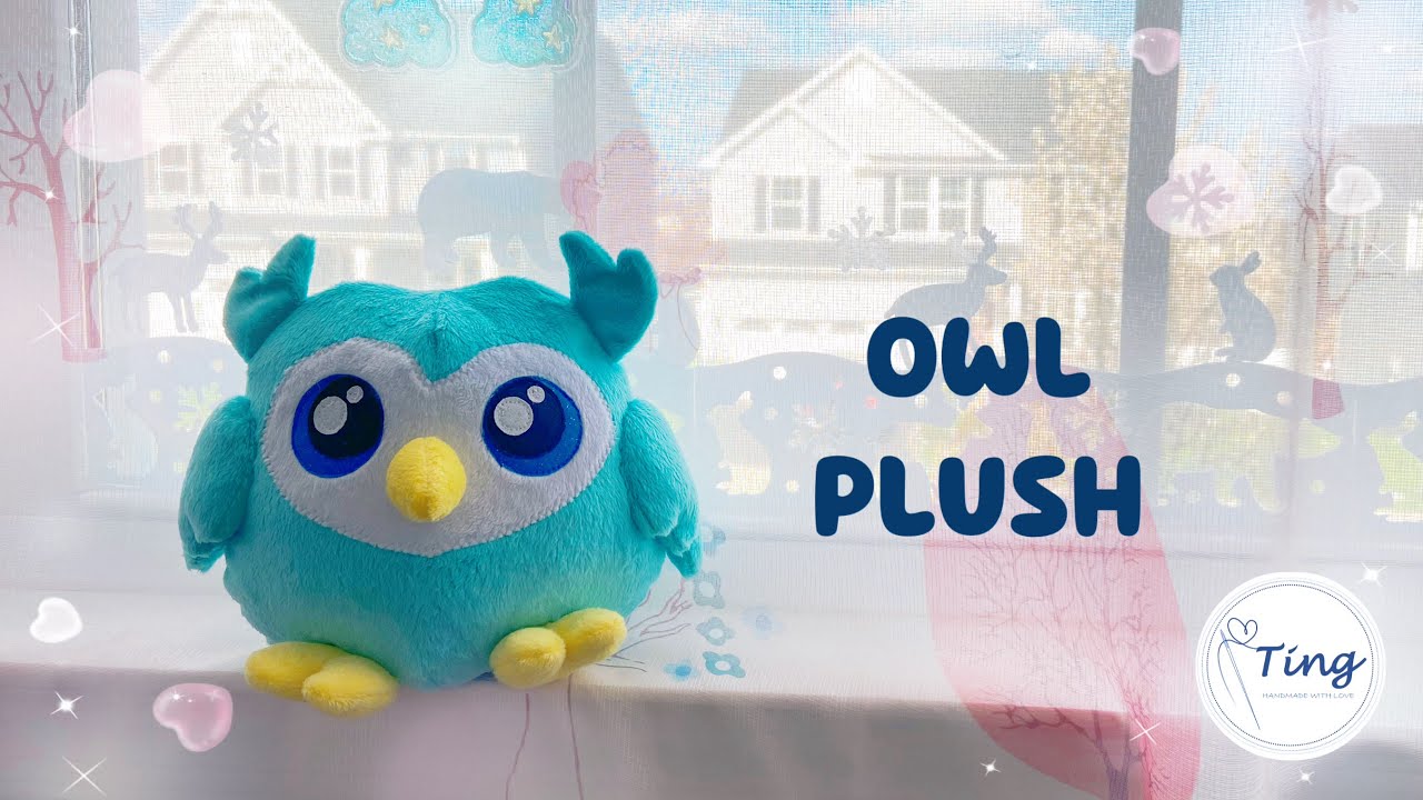 DIY Owl Plush Toy |【FREE PATTERN DOWNLOAD】| Step-by-step Tutorial for beginner | DIY猫头鹰玩偶