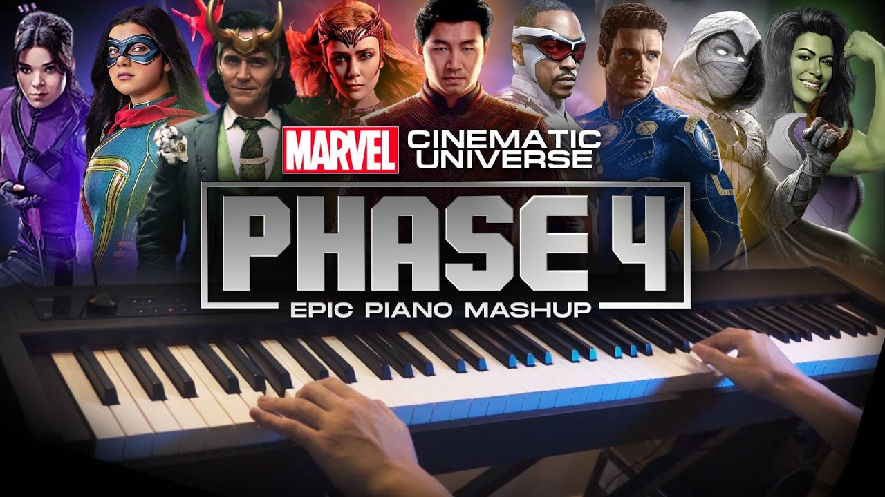 Marvel Cinematic Universe PHASE 4 Themes OST Epic Piano Mashup/Medley (Piano Cover)+SHEETS