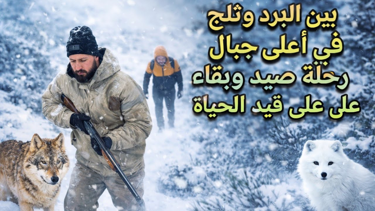 تحدي الموت بحث عن حيوانات البرية في جبال مع عواصف الثلجية المرعبة صيد 
