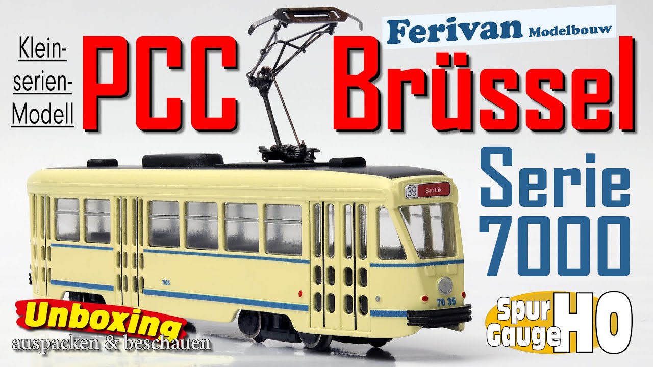 Modellstraßenbahn – Spur H0 Gauge – Brüsseler PCC von Ferivan – fuhr auch in Hamburg und Kopenhagen