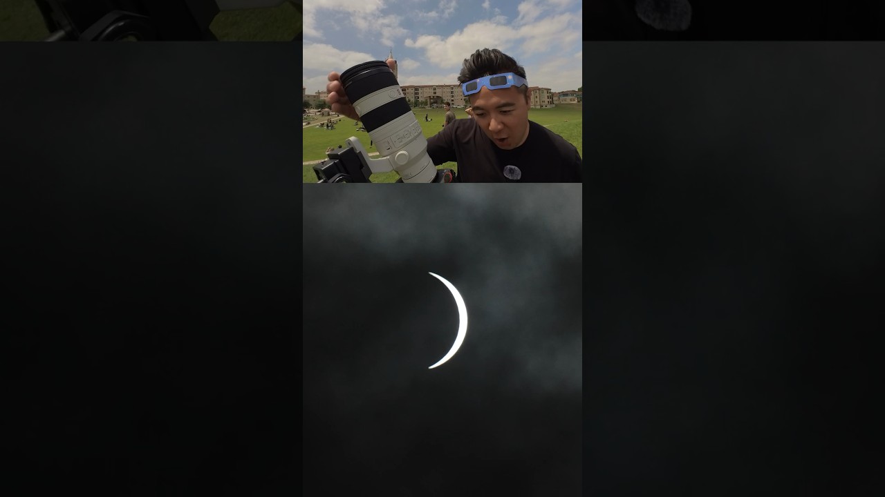 🔥 Reaction Capturing my FIRST Solar Eclipse!