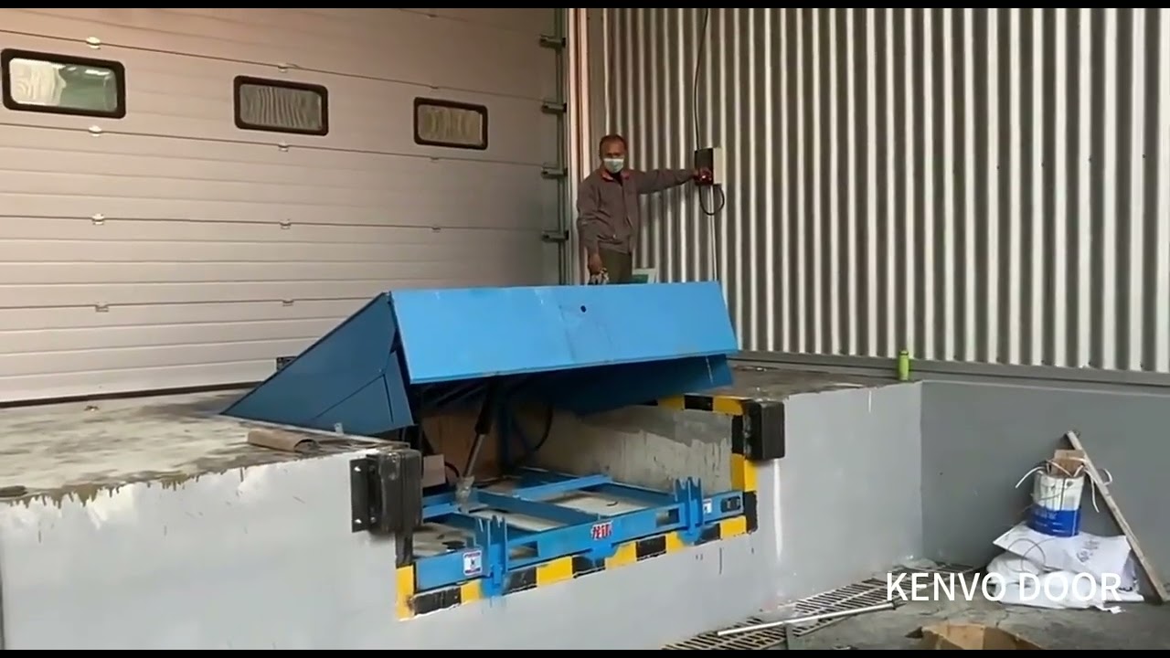 Automatic electric fixed pit dock levelers for warehouse loading docks