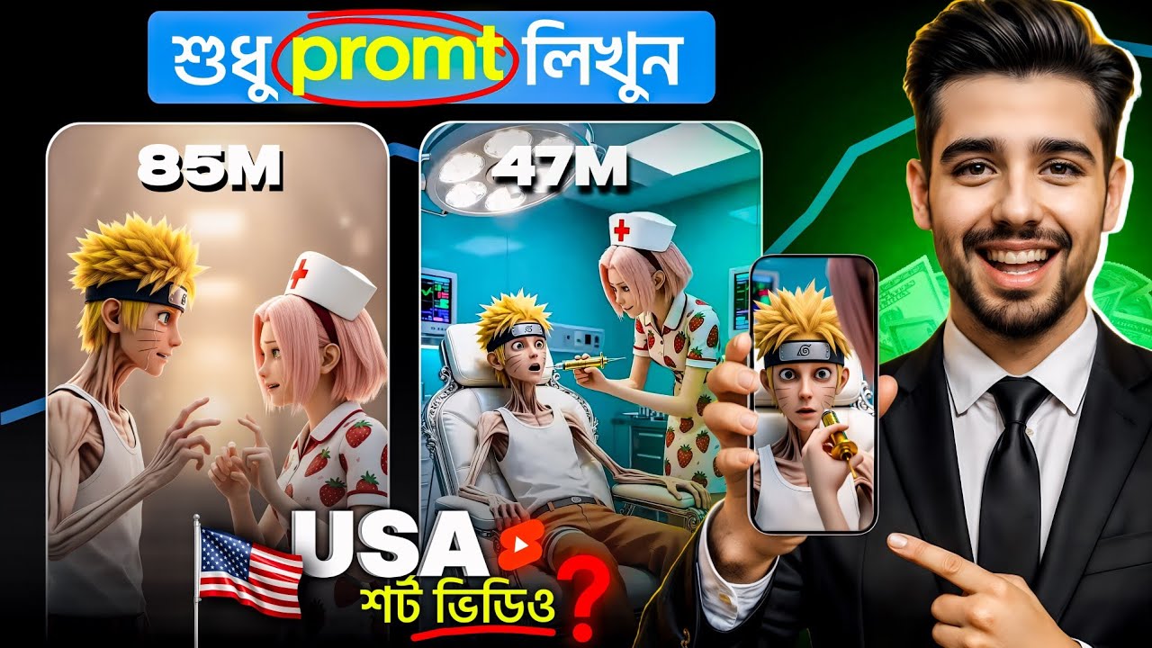 🔥 Free AI দিয়ে Unlimited USA Shorts Video | 2026 Bangla Tutorial   