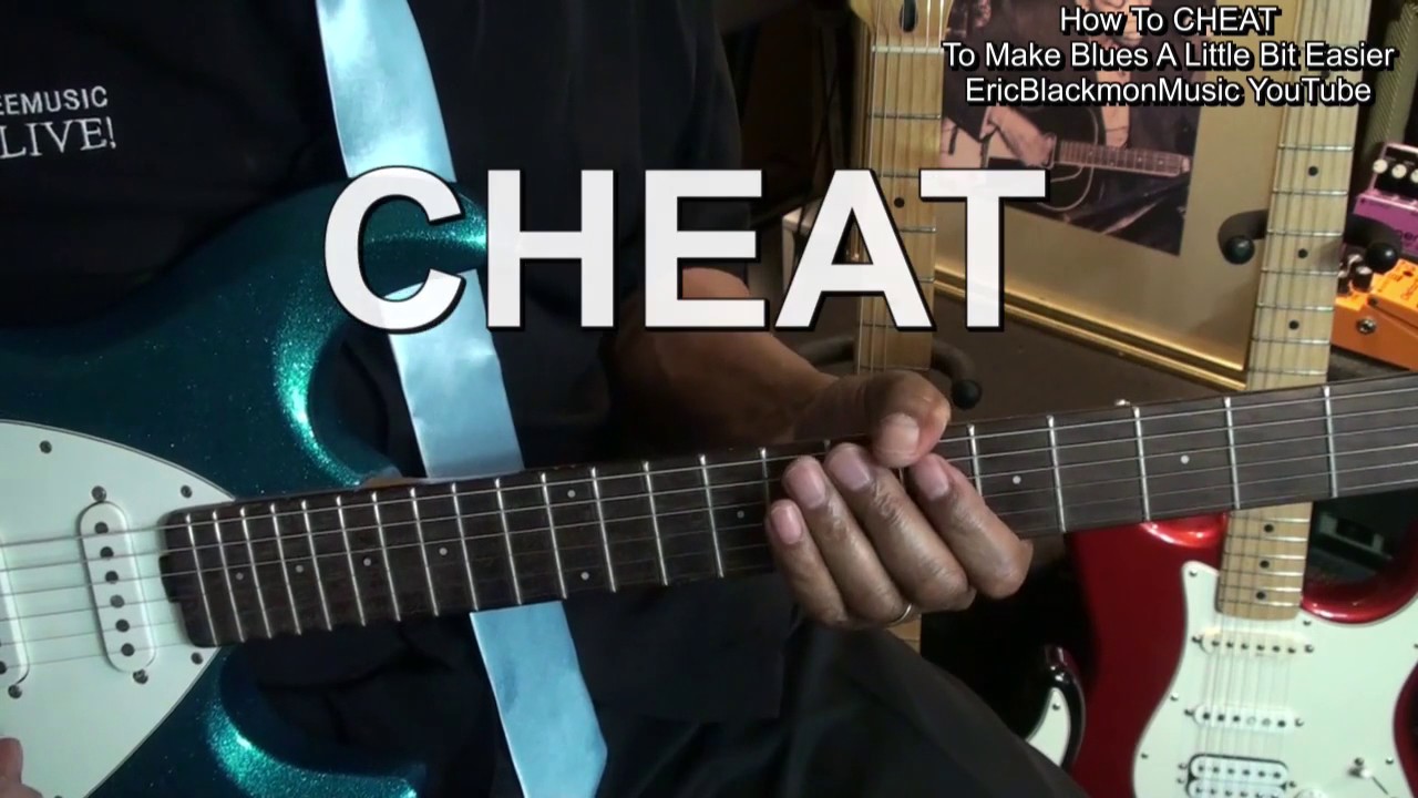 How To CHEAT To Make 12 Bar Blues Guitar A Little Easier To Play @EricBlackmonGuitar