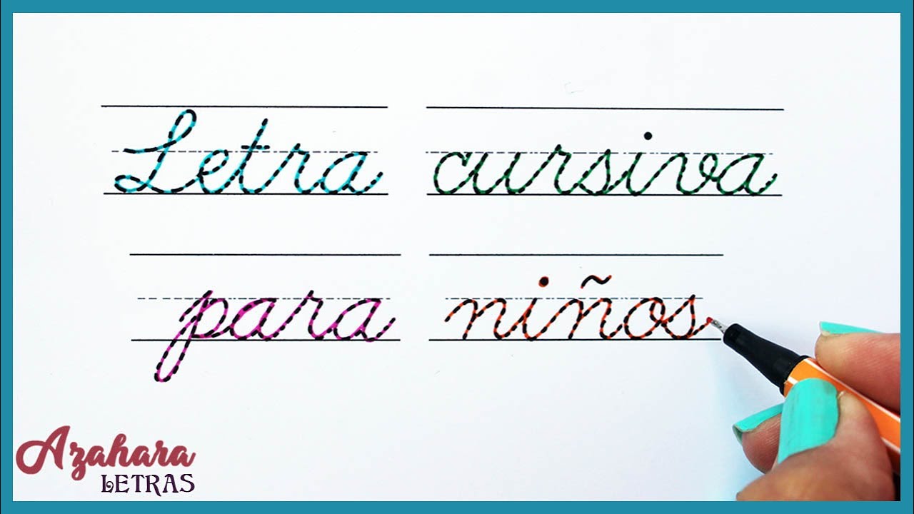 Letra Cursiva para Niños: Alfabeto en Minúsculas y Mayúsculas + Plantilla PDF