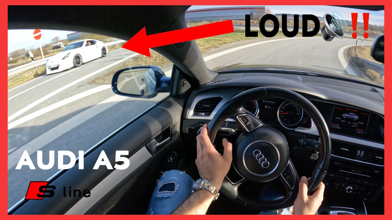 STRADA||Audi A5 Diesel 200HP Top Speed *223km* POV Test Drive