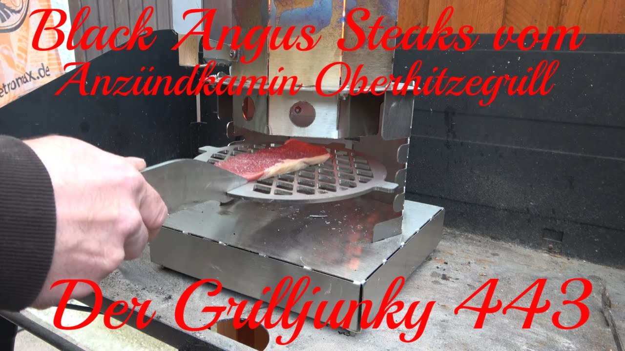 Black Angus Steaks vom Anzündkamin Oberhitzegrill - Der Grilljunky 443