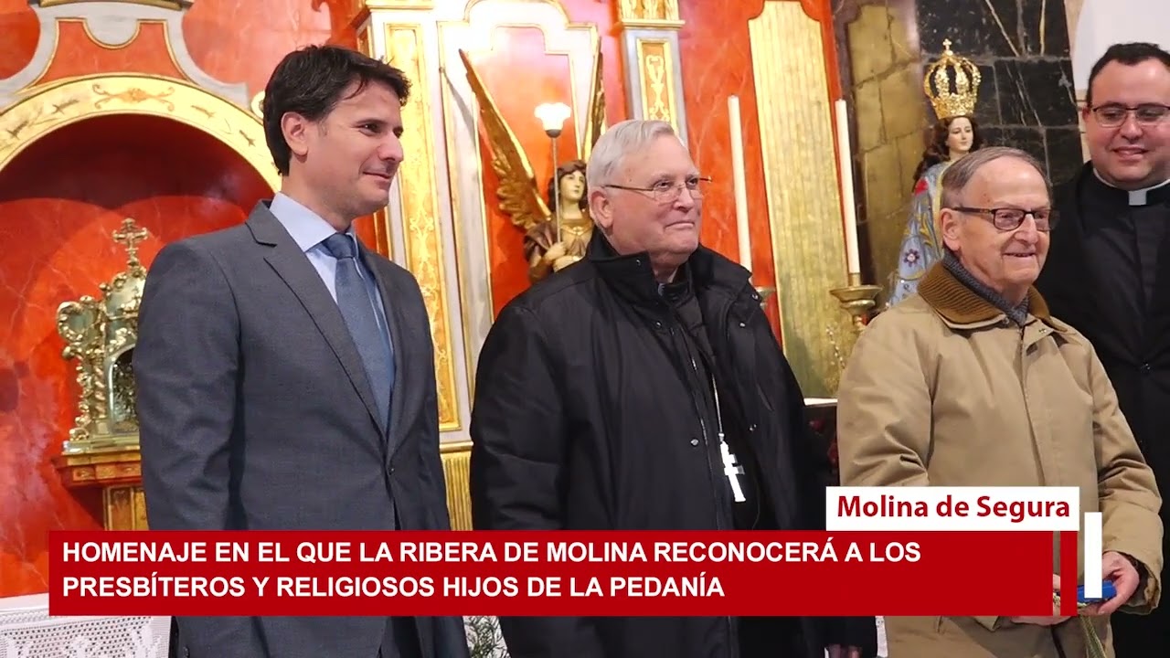 Homenaje en el que La Ribera de Molina reconocerá a los presbíteros y religiosos hijos de la pedanía
