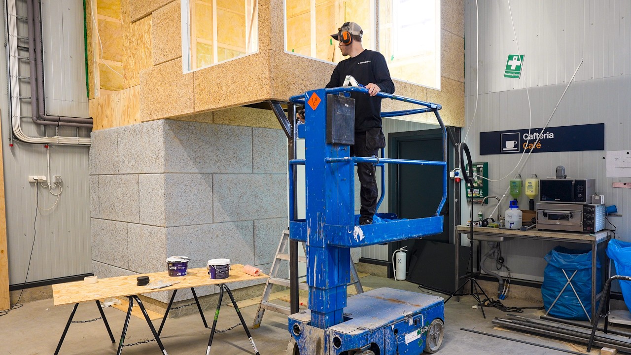 Building a Garage Office with Large Glass Windows