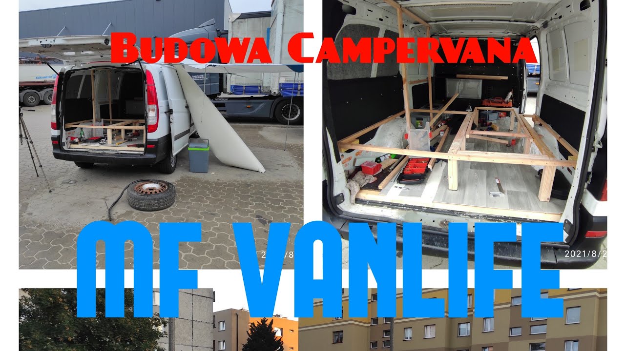 MF VANLIFE Budowa Kamper Vana Dzień 1-3. Podłoga, łóżko, izolacja.