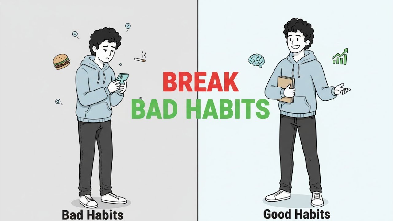 How to Break Bad Habits & Addictions FAST (6 Proven Psychology Tricks) @time4growth