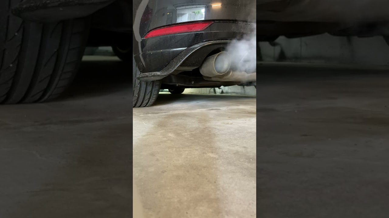 Golf GTI TCR HJS Downpipe mit OPF & Akrapovic Endschalldämpfer