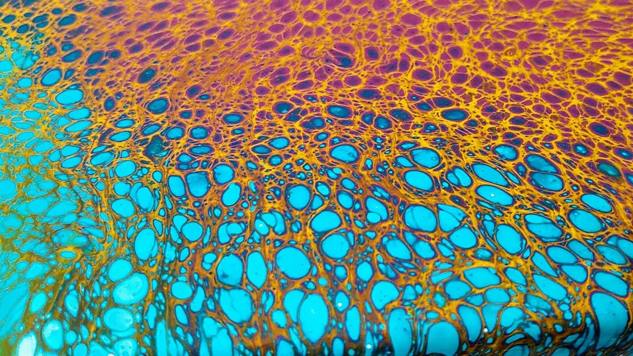 💦AMAZING Under the Sea | Acrylic Pouring Swipes with Silicone Oil 🔥