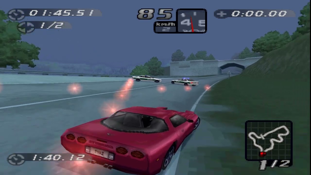 Need For Speed High Stakes | Hot Pursuit | Landstrasse | Corvette
