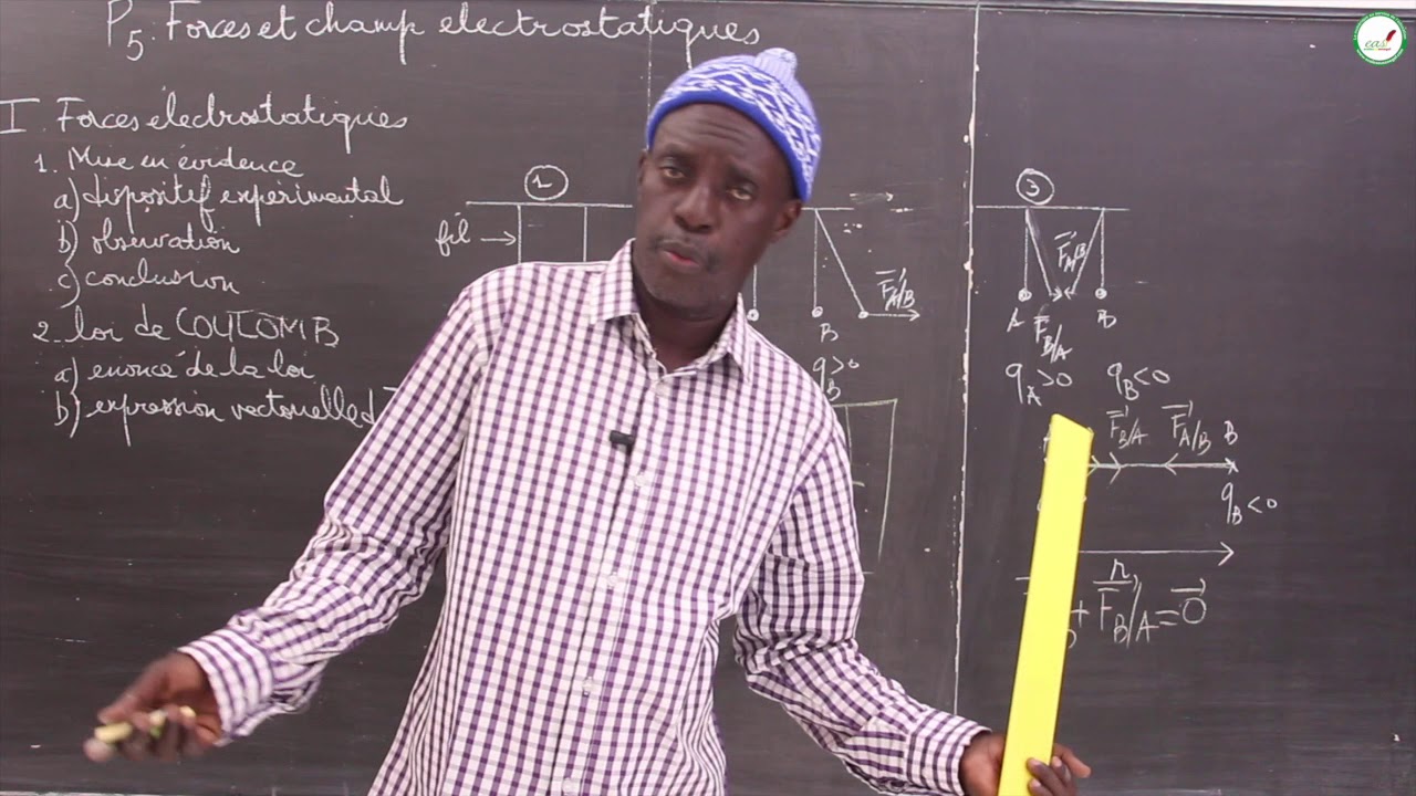Cours - Première S - Physique / Chimie : P5 : Forces et champ électrostatiques / Suite 1 / M. Diop
