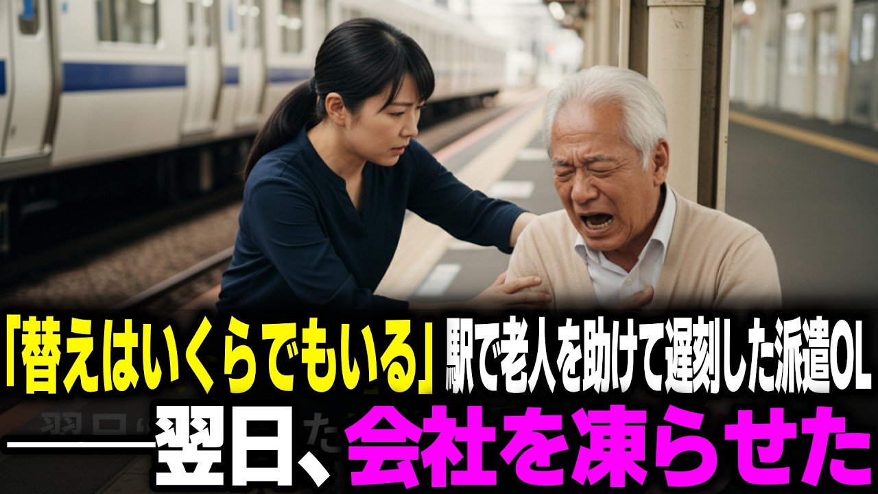 「替えはいくらでもいる」駅で老人を助けて遅刻した派遣OL──翌日“呼ばれた理由”が会社を凍らせた