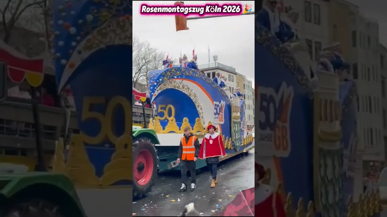 Rosenmontag 2026 🎭 | Kölner Karneval Parade | Kamelle beim Rosenmontag 🍬🍬