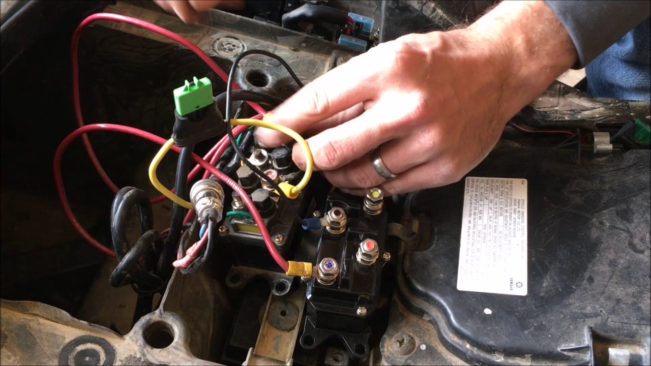 Universal ATV Winch Solenoid Relay Contactor Installation