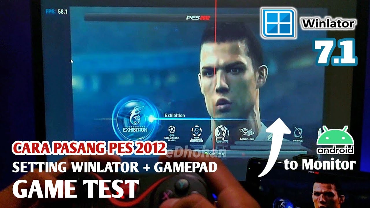 Tutorial Install PES 2012 + Gamepad | Winlator 7.1 + Setting Android | Snapdragon 855