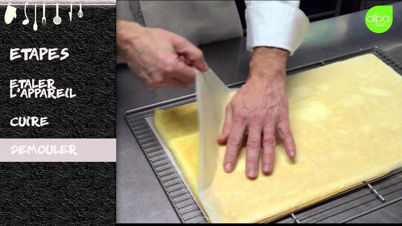 Cuisson de la pâte à biscuit