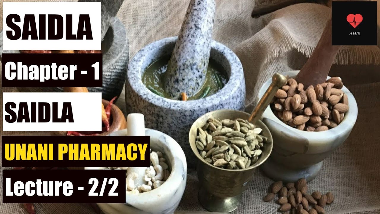 SAIDLA KI TAREEF | SAIDLA | Chapter - 1| Lecture - 2 |Intro & Types Of Unani Pharmacy |BUMS 3rd Prof