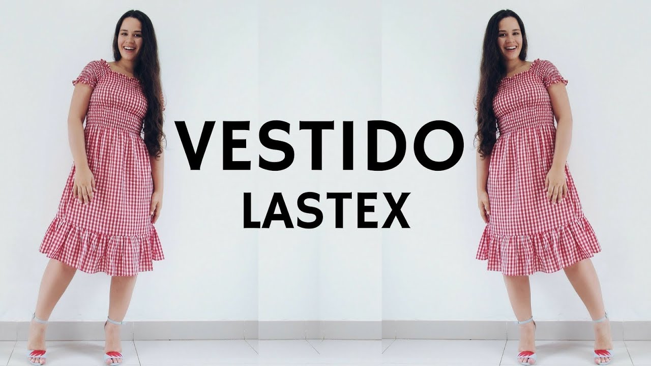 COMO FAZER VESTIDO MIDI COM LASTEX - CORTE E COSTURA | ELLEN BORGES