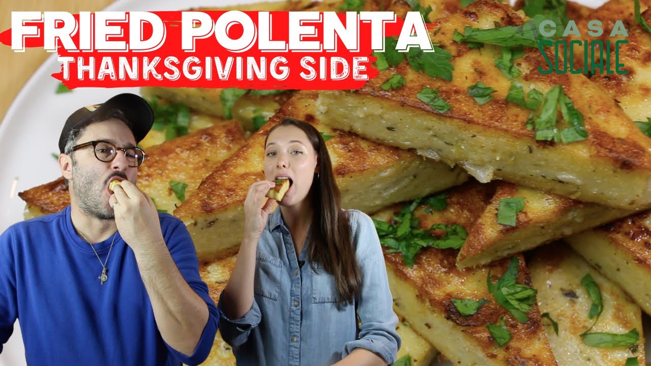 PAN FRIED POLENTA your new Thanksgiving side