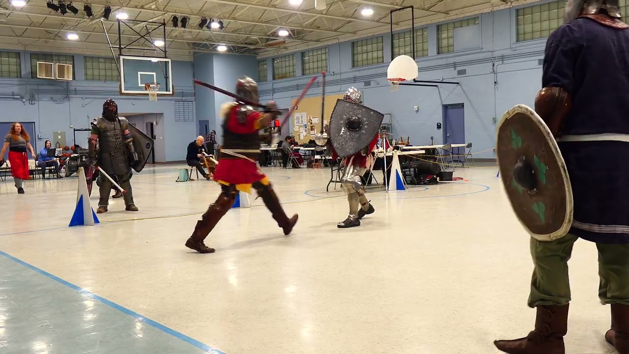 Armored fight practice barony of Cleftlands 1-14-26