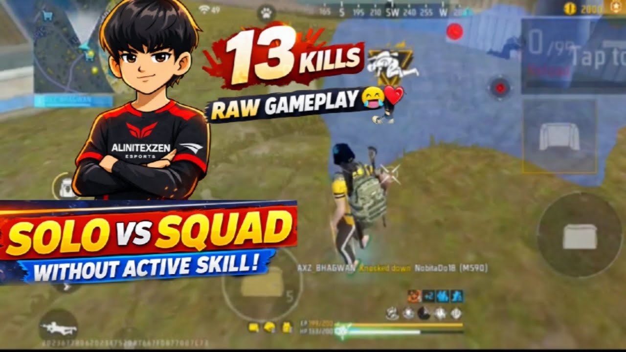 Sol vs Squad (No Active Skill) | Full Raw Gameplay