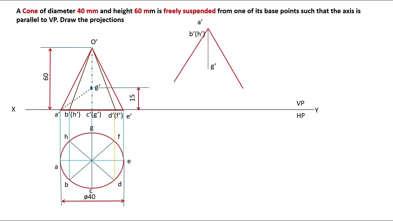 Engineering Graphics - Freely Suspended Solid
