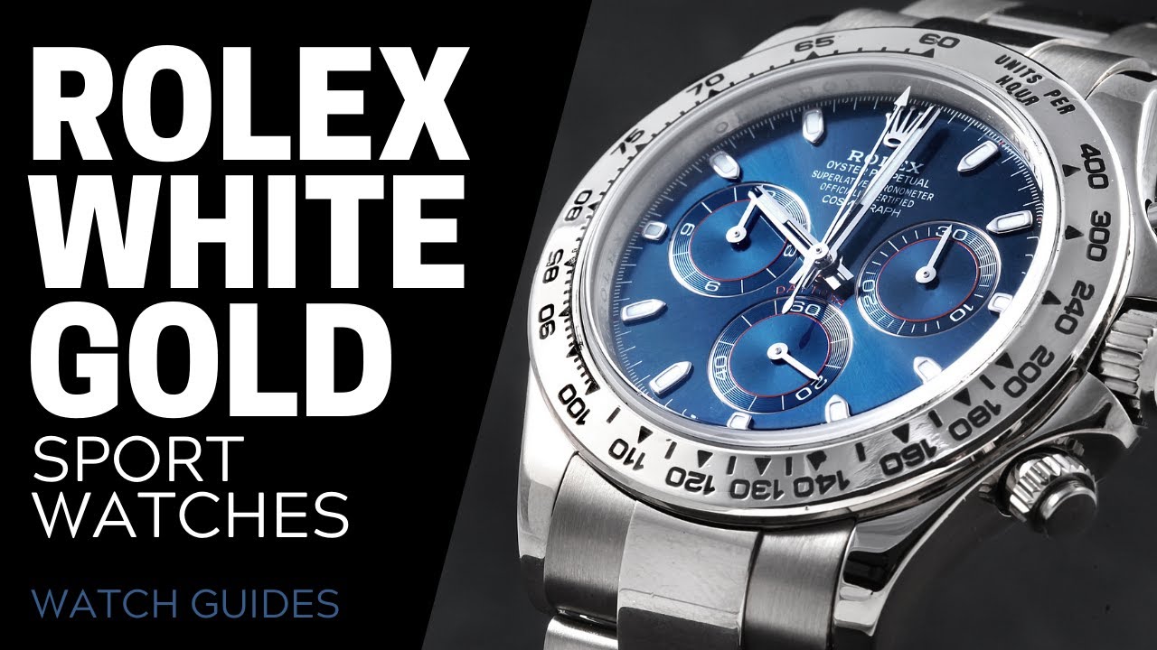 Rolex Sport Watches in 18K White Gold | SwissWatchExpo