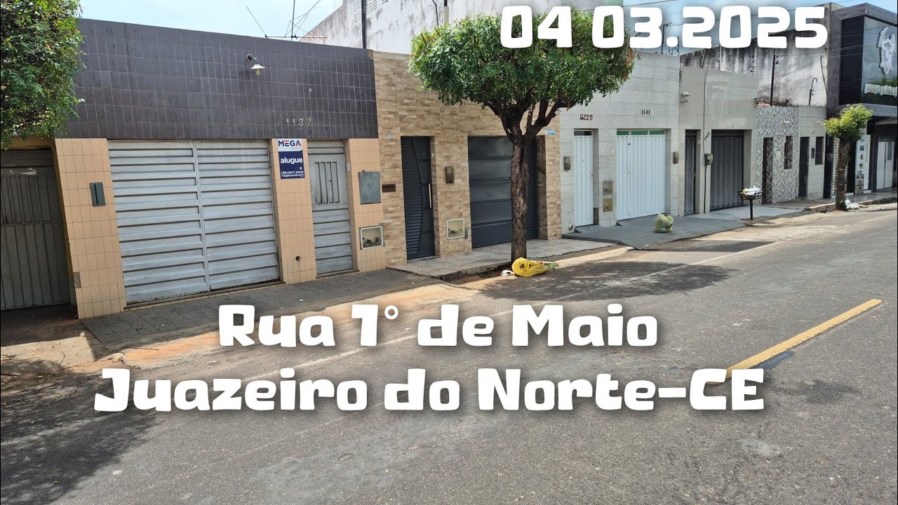1° de Maio :Juazeiro do Norte-CE. IMÓVEL À VENDA .CASAS PARA ALUGAR.