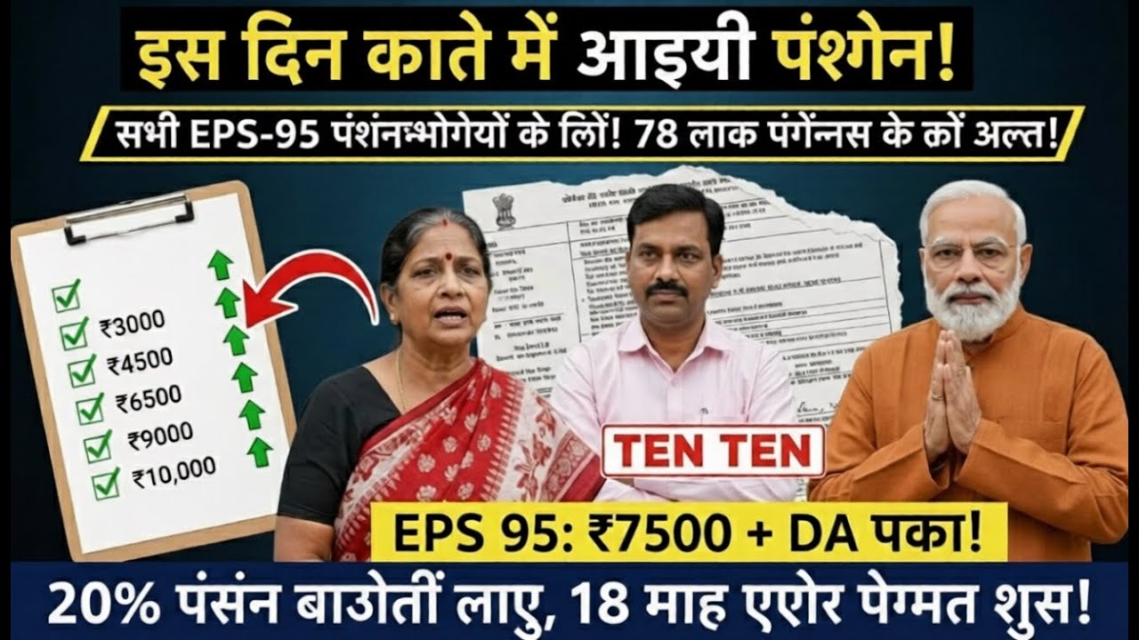 EPS 95 Pension Latest News Today | EPFO Pension Big Update 2026