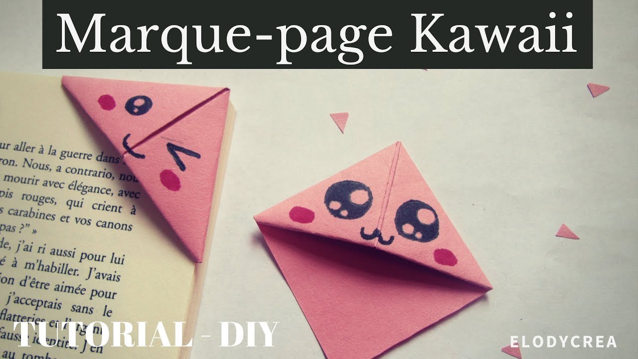 tuto - DIY marque-page KAWAII - facile