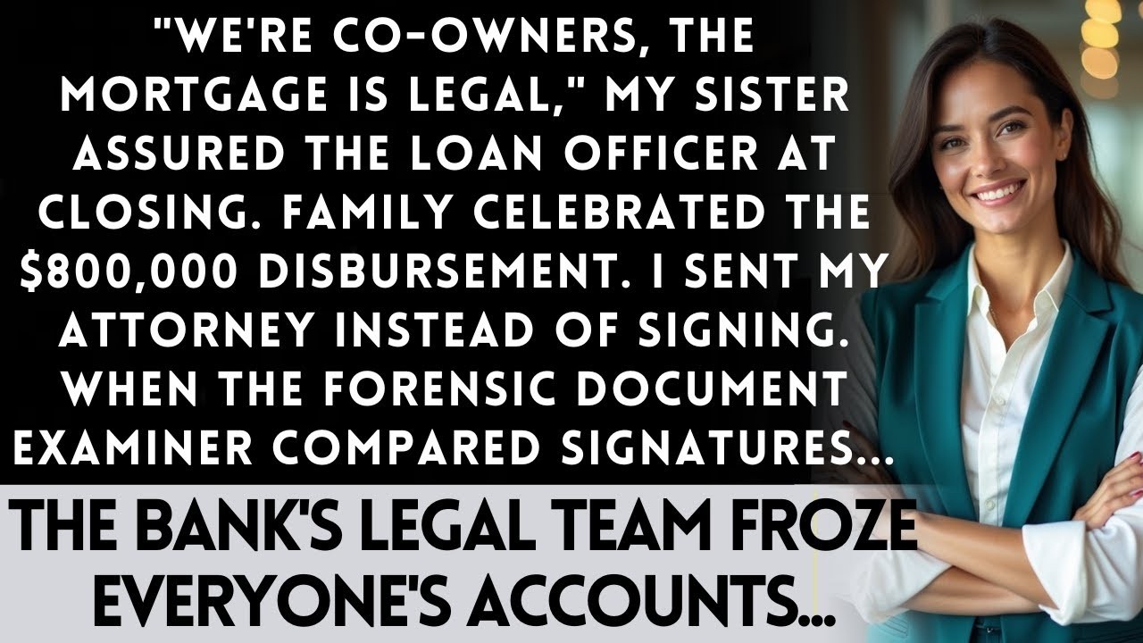 Sister Mortgaged My Warehouse As Co-Owner— The Bank's Fraud Department Found 12 Forged Signatures...