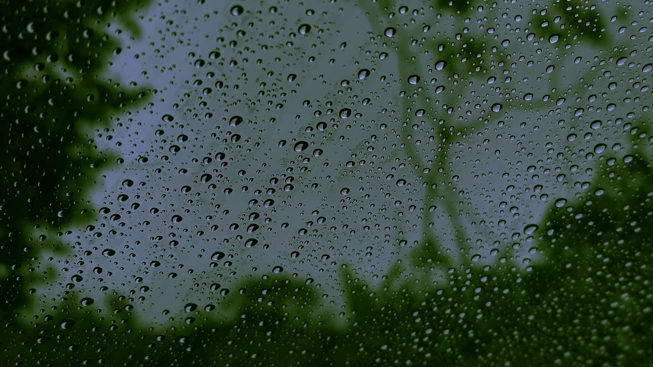 Healing of Stress to Instantly Fall Asleep in Under 5Minutes - Rain Sound On Window with Dark Screen