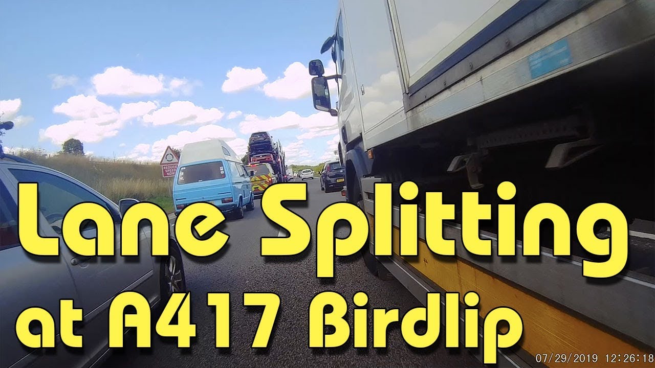 Lane Splitting at Birdlip on the A417