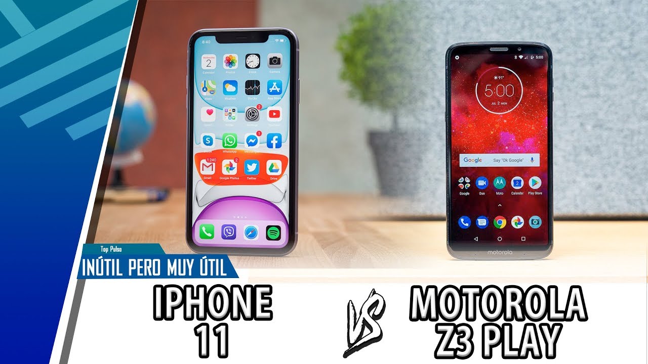 IPhone 11 VS Motorola Z3 Play | Конфронтация бесполезная, но очень полезная | Top Pulso