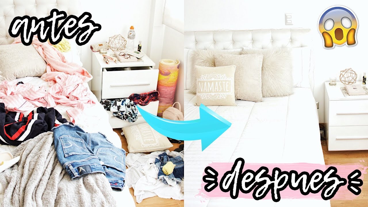 CÓMO LIMPIAR Y ORDENAR TU CUARTO EN 10 PASOS + Tips de Organización!