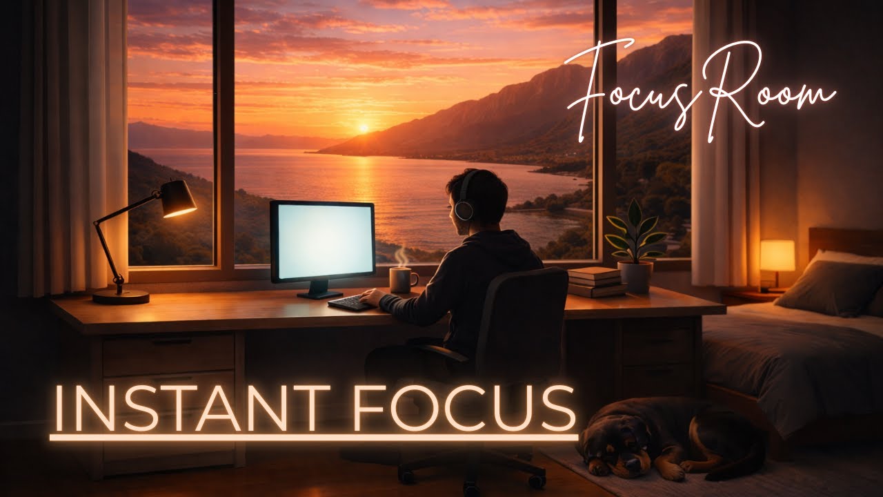 Focus Room • Instant Focus Lofi for Deep Work & Study [No Lyrics]