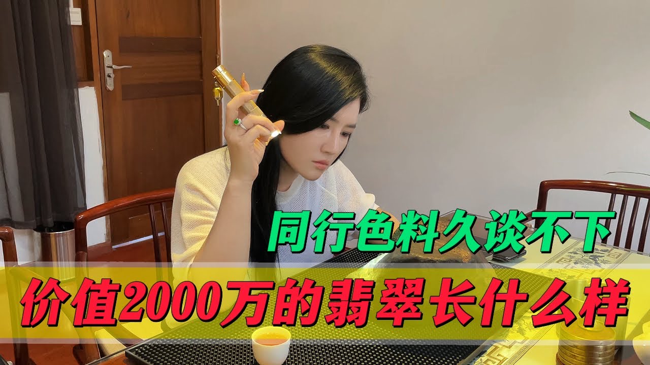 價值2000萬的翡翠長什麼樣子？同行色料久談不下！找郭姐拿經把關！#翡翠 #郭姐翡翠 #翡翠原石 #缅甸翡翠