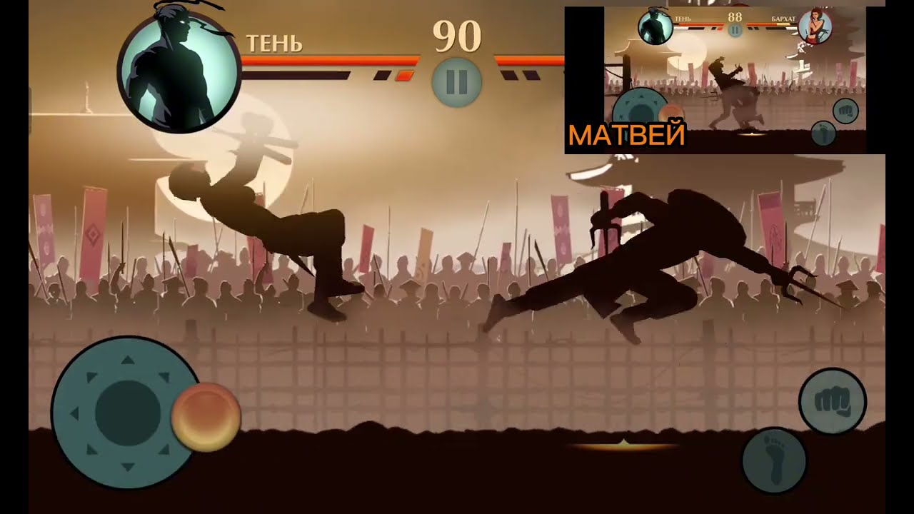Играю с другом в Шадоу Файт спешл эдишен часть 3