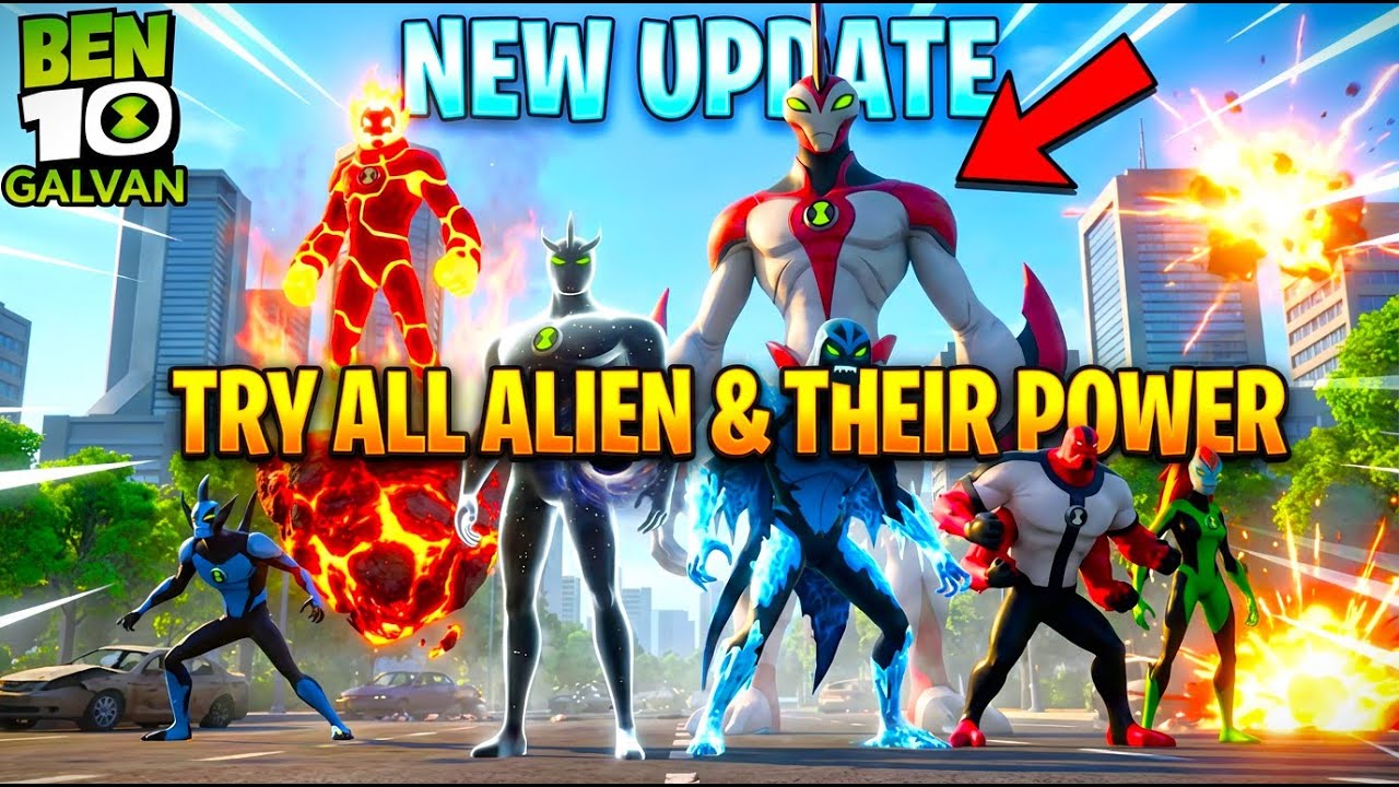 New Update on Ben10 Galvan Game v-0.18.1 I Try All Alien and their power I #ben10 #ben10classic